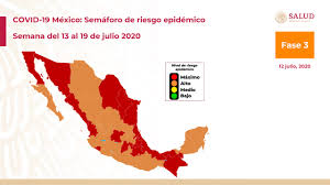 Hay 21 estados en amarillo. Semaforo De Riesgos En Mexico Del 13 Al 19 De Julio Covid 19 Ceaip Sinaloa