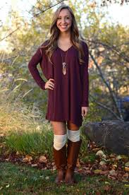 Long Sleeve Piko Dress Dark Burgundy Piko Dress Clothes Fashion