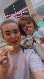 Anyone else love eating raw potato's with salt when you cook?! We think  they are yummy! #kitchen #weridfood #toddlersoftiktok #foodie #food #potato  #potatotiktok #cooking #toddlermeals #toddler ...