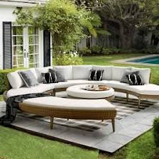 Palermo Curved Modular In White Finish Frontgate Target Patio Furniture Garden Furniture Design Outdoor Furniture