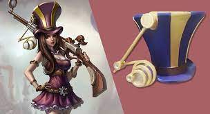 How To Make League Of Legends Caitlyn Hat For Cosplay Cosplay League Of Legends League Of Legends Caitlyn Cosplay