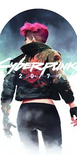 1080x2160 Minimal Cyberpunk 2077 Pink Hair Girl Fan Art Wallpaper Cyberpunk Aesthetic Cyberpunk Art Cyberpunk 2077