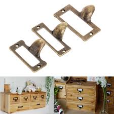 Vintage bronze file cabinet pull handle steel file cabinet drawer. File Cabinet Drawer Label Pull Chest Cupboard Tag Name Card Frame Handle Holder Cabinet Knobs Pulls Building Hardware