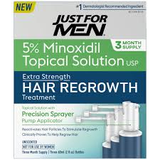 Read and keep package and insert for full product information. Just For Men Extra Strength 5 Minoxidil Hair Regrowth Treatment 3 Month Supply Walmart Com Walmart Com