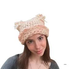 Утолщенная kapa sa mačka neko ušima, защищающая uši od zimske vožnje,  ukrašen luk kapa za djevojčice kupiti