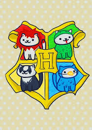 Cute Cats As The Lion The Snake The Badger And The Eagle Animaux Harry Potter Harry Potter