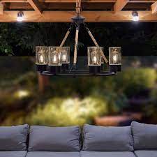 Sterno Home Solar Gazebo Chandelier Solar Chandelier Gazebo Chandelier Gazebo Lighting