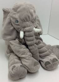 Ikea Jumbo Elephant Plush Elefant Klappar 23 Grey Soft Stitched Eyes Elephant Plush Plush Elephant