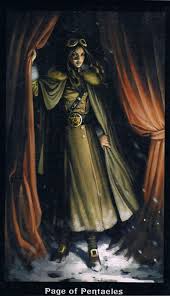 The Page Of Pentacles Steampunk Tarot Steampunk Page Of Pentacles Steampunk Art