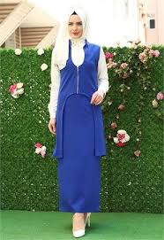 Armalux Fermuarli Etek Yelek Kombin Saks 1375 Giyim The Dress Moda Stilleri