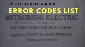 6600 problem with ac unit: Mitsubishi Electric Ac Error Codes List Youtube
