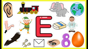 Letter E Things That Begins With Alphabet E Words Starts With E Objects In 2020 E Words Letter Recognition Preschool Teaching The Alphabet