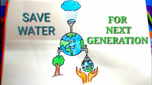 Easy Drawing For Water Conservation For Kids Step By Step