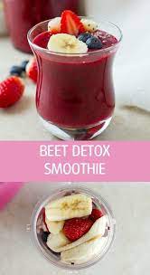 Healthy Red Beet Detox Smoothie Recipe With 4 Ingredients Great For Breakfast Or Snack By Ilonaspa Beets Smoothie Recipes Detox Smoothie Recipes Detox Smoothie