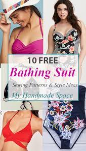 10 Bathing Suit Sewing Patterns Free My Handmade Space Bathing Suit Patterns Sewing Swimwear Swimwear Pattern
