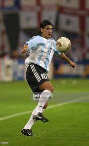 Ariel Ortega Of Argentina Controls The Ball During The Fifa World Cup Ortega Argentina Football Team Fifa