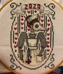 Here are all of our free patterns in one place! Fo She S Finished And I Love Her The Plague Nurse Free Pattern From Night Spirit Studio Crossstitch