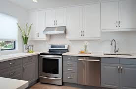 Modern light grey kitchen cabinet. Painting Kitchen Cabinets Grey Painting Inspired