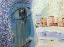 Woman in a white top. Crying Eyes Paintings For Sale Saatchi Art