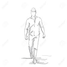 Man In Full Length Walking Making One Step Forward In Sketched Royalty Free Cliparts Vectors And Stock Illustration Image 89758830 Couple holding hands walking in.
