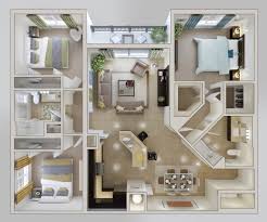 Check spelling or type a new query. 20 Plans For 3 Room Apartments With Modern 3d Designs