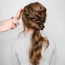 The difference is that instead of pulling in sections to work all of your hair into the plait, you will only braid across the top part of your hair, leaving the rest free. Braids Updos Inspiration On Instagram Watch And See Erinvryser Erinvryser Show Us How To Create This Braided Halfup P Hair Styles Long Hair Styles Hair