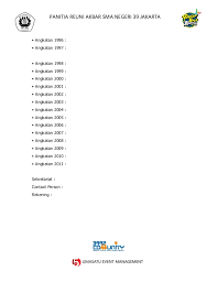 26 downloads 363 views 146kb size. Contoh Proposal Reuni Akbar Sma Negeri 39