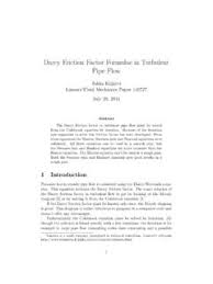 .between haaland equation prediction and colebrook equation prediction for f (relative 0.2% 0.005 1.8% 0.8% 0.2% 0.0% conclusions: Darcy Friction Factor Formulae In Turbulent Pipe Darcy Friction Factor Formulae In Turbulent Pipe Pdf Pdf4pro