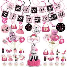 This parisian centerpiece stands approx. Buy 61pcs Paris Party Decorations Kits Romantic Pink Girl Eiffel Tower Cutout Happy Birthday Balloons Banners Hanging Swirls Cupcake Toppers For Paris Theme Party Decorations Online In Poland B0921mlhw9