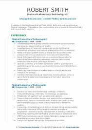 Medical laboratory technician (mlt), 08/2012 to current. Medical Laboratory Technologist Resume Samples Qwikresume
