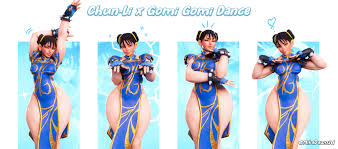 mika dawn, mikadawn3d, chun-li, capcom, street fighter, street fighter v,  absurdres, highres, 1girl, 3d, alternate costume, black hair, bracelet,  chinese clothes, gloves, jewelry, official alternate costume, spiked  bracelet, spikes, thick thighs, thighs,