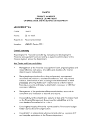 Finance managers are business specialists who manage important financial functions of an organization. Https Www Unison Org Uk Job Description And Person Specification Finance Manager Aug 2015