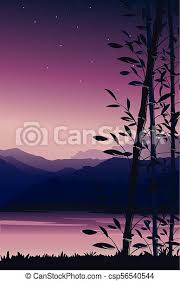 The word nature is derived from the latin word natura, or essential qualities, innate. Scenery Mobile Wallpaper Nature Background With Bamboo Portrait View Vector Illustration Canstock