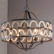 Driftwood Entwined Ovals Chandelier Dining Room Light Fixtures Farmhouse Style Lighting Fixtures Dining Room Chandelier
