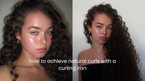 How to achieve natural looking curls with a curling iron