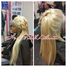 Go out of your usual hair color and try a beautiful ombre color like brown/blond it might be what you need in your life to get you feeling gorgeous and edgy. Blonde 360 Frontal Sew In Hairfetishatlantasalon