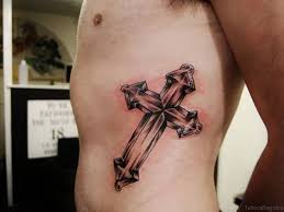 Need a beautiful tattoos design? 86 Newest Cross Tattoos For Rib