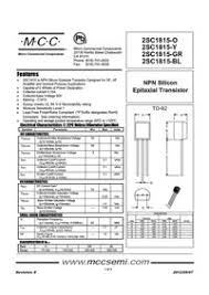 C1 Datasheet Equivalent Cross Reference Search Transistor