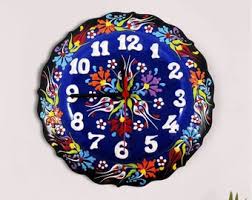 navy blue clock etsy