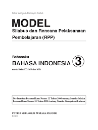 Vii (tujuh) /1 (satu) : Silabus Rpp Bahasa Indonesia Smp Kelas Ix