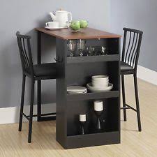 Black 3 Piece Counter Height Bar Dining Set Table Chairs Home Modern Bistro Pub Com Imagens Decoracao Cozinha Tendencias De Cozinha Decoracao Cozinha Pequena