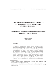 Penambahbaikan dan naik taraf mahkamah syariah dibuat dari sudut prasarana, struktur hierarki, perjawatan, emolumen dan banyak lagi. Pdf Amalan Penulisan Penghakiman Dan Pelaksanaannya Di Mahkamah Syariah Malaysia