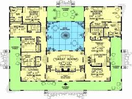 Spanish Style Homes With Interior Courtyards Beautiful House Plans Center Courtyard Pool Lovely Pool House Plans Mediterranean House Plans U Shaped House Plans