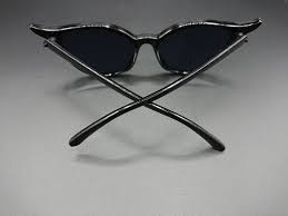 Black Double Tip Cat Eye Sunglasses Gothic 1950s Retro Rockabilly Pin-up UV400 - Etsy - Product from Etsy