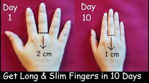As my nails grew stronger and longer i noticed the nail bed edge lengthening. Lose Finger Fat In 1 Week Simple Exercises To Get Long Fingers Slim Fingers Thin Fingers Youtube