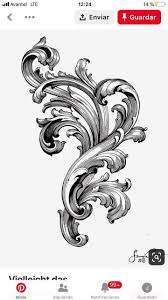 See more ideas about pattern, filigree tattoo, stencil designs. Pin By Augustin Merengues On Ornamental Lineal Filigree Tattoo Filagree Tattoo Baroque Tattoo