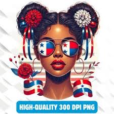 Panama Panamanian Afro Messy Bun Png Latina Woman Tumbler Wrap Png, 20oz  Tumbler Wrap Latina Girl Clipart Png , Panama Pride Latin Png