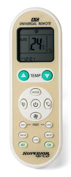 Large lcd screen for easy excellent remote. Airco Superior Electronics