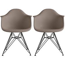 Here at cult furniture, we stock a wide range of different chairs which are suitable for both traditional. 2xhome Set Of 2 Two Grey Modern Eames Style Armchair Dining Chair Black Wire Leg Eiffel Dining Room Chair With Arm For Living Room Dining Room Walmart Com Walmart Com