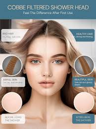 Cobbe Filtered Shower Head with Handheld, High Pressure 7-Mode Showerhead  with Hose, Water Softener Filters Beads for Hard Remove Chlorine, Chrome,  Fixed Showerheads